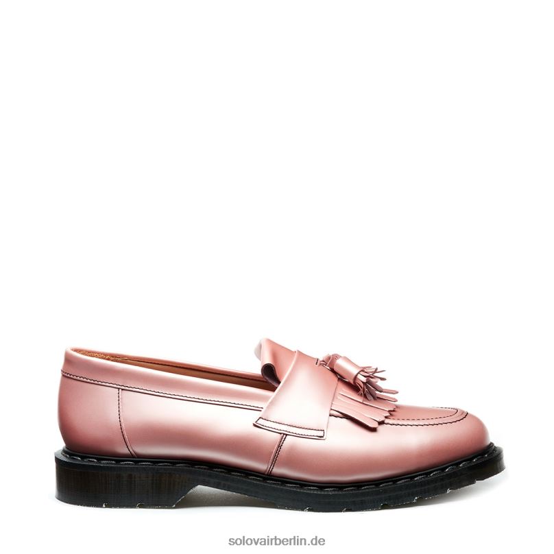 Frauen Solovair Loafer In Schillerndem Rosa Mit Hochglänzenden Quasten 0284f401