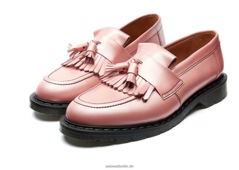 Frauen Solovair Loafer In Schillerndem Rosa Mit Hochglänzenden Quasten 0284f401