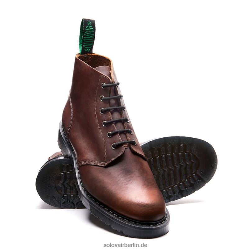 Frauen Solovair Gaucho Crazy Horse Astronautenstiefel Mit 6 ösen 0284f237