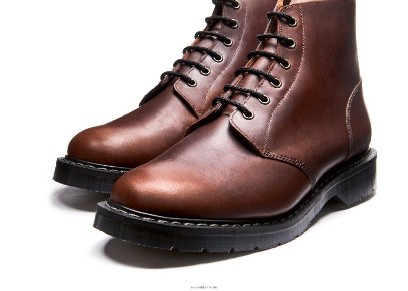 Frauen Solovair Gaucho Crazy Horse Astronautenstiefel Mit 6 ösen 0284f237