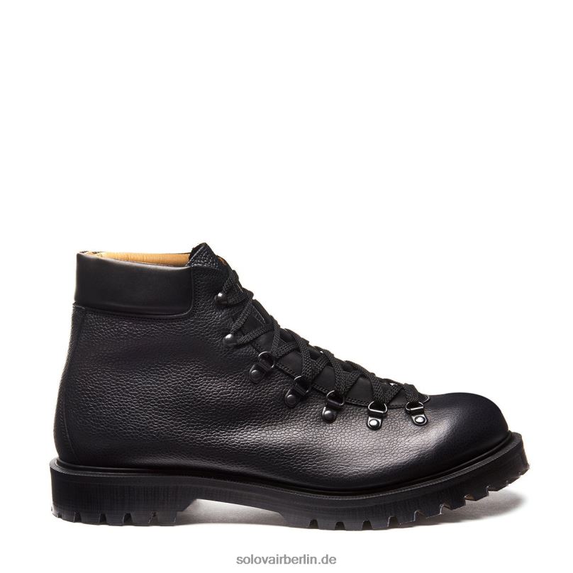 Frauen Solovair Schwarzer Scotch Grain Urban Hiker 0284f338