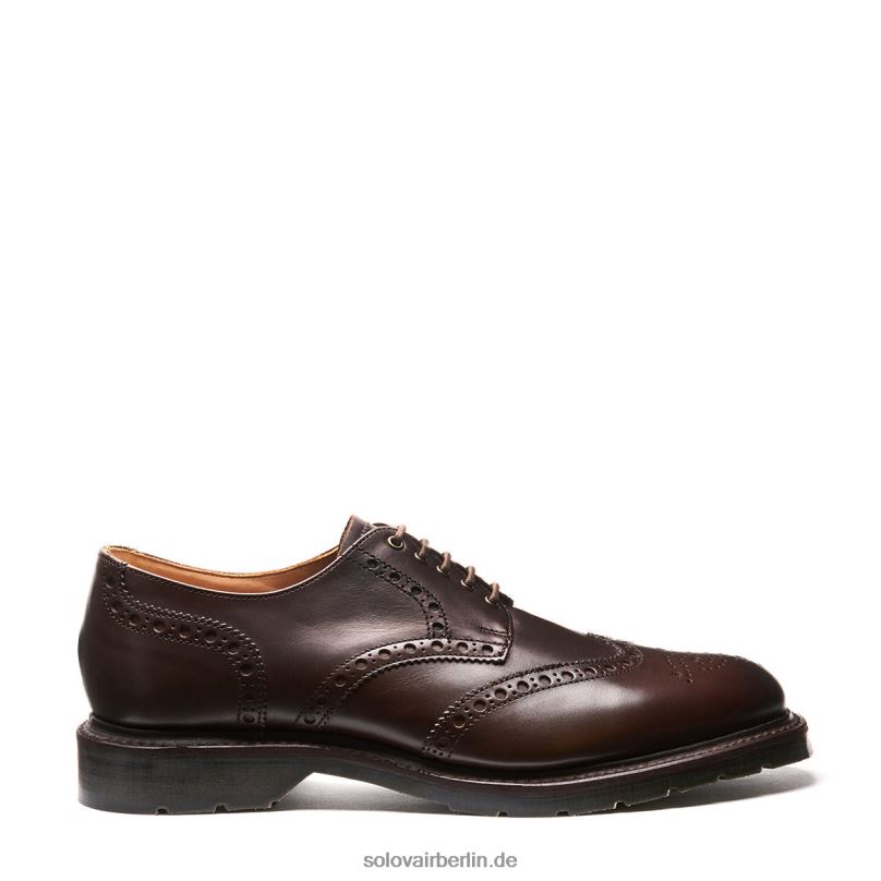 Männer Solovair 5-loch-gibson-brogue-schuh Aus Walnussholz 0284f172
