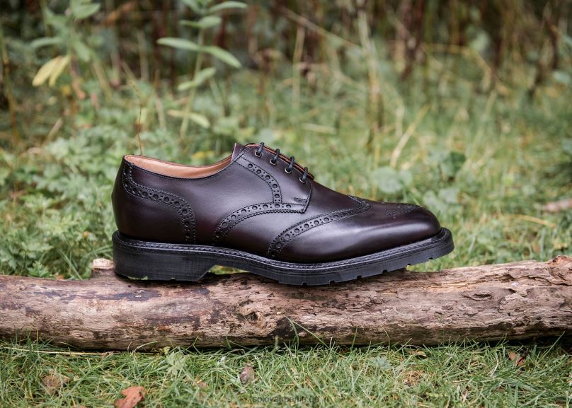 Männer Solovair Bordeauxroter Gibson-brogue-schuh Mit 4 ösen 0284f171