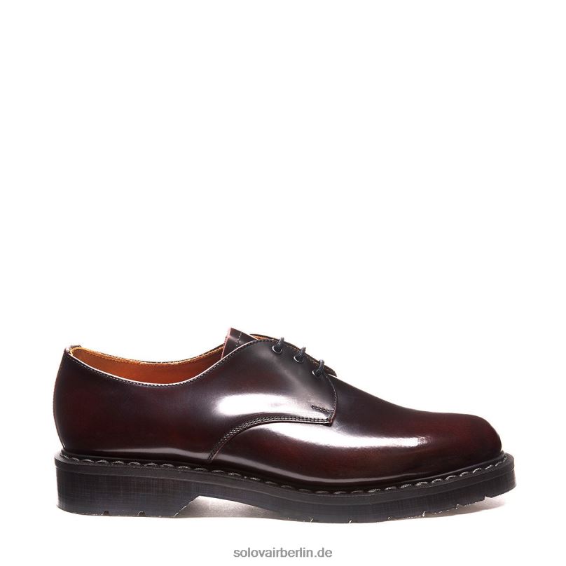 Männer Solovair Bordeauxroter Gibson-schuh Mit Abreibung 0284f179