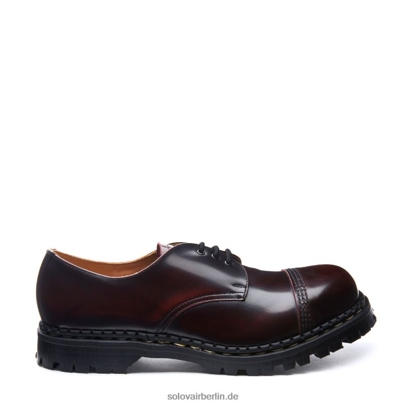 Männer Solovair Bordeauxroter, Abriebfester Gibson-schuh Mit Stahlkappe 0284f192