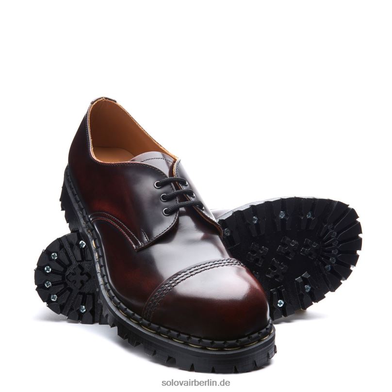 Männer Solovair Bordeauxroter, Abriebfester Gibson-schuh Mit Stahlkappe 0284f192