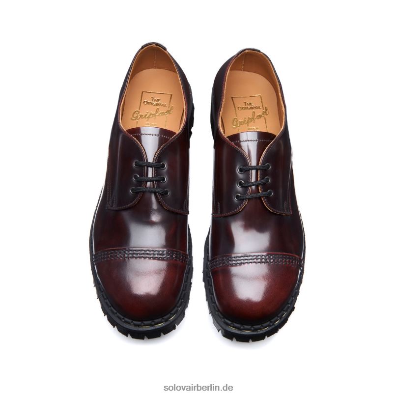 Männer Solovair Bordeauxroter, Abriebfester Gibson-schuh Mit Stahlkappe 0284f192