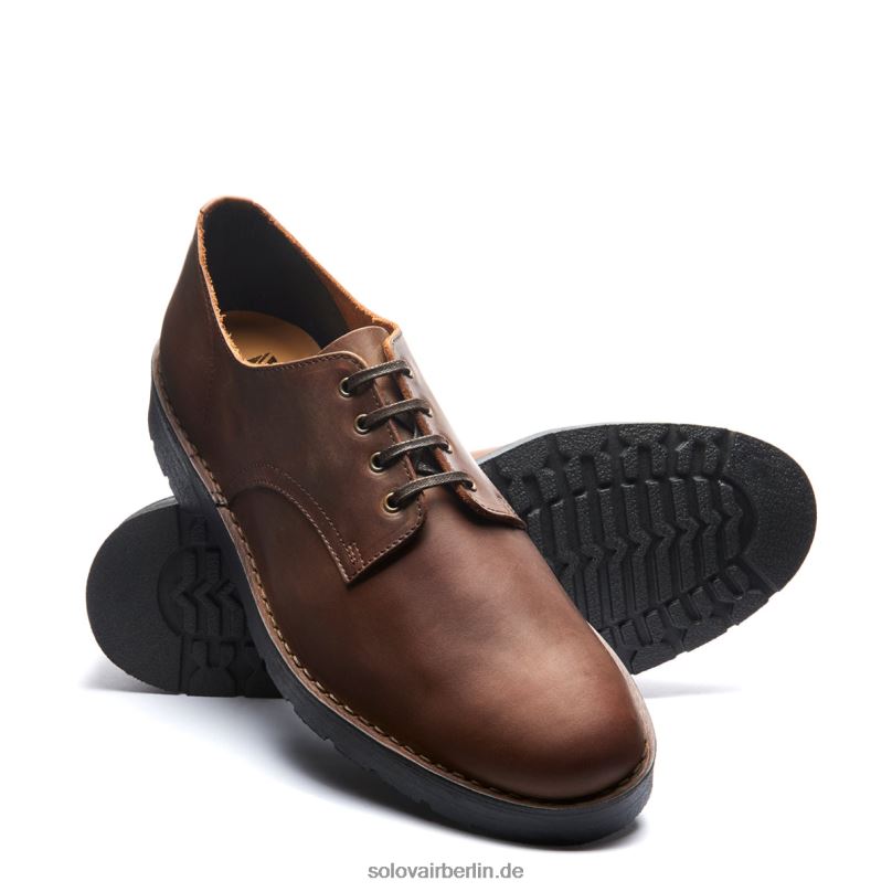 Männer Solovair Gaucho Crazy Horse 4-loch-gibson-schuh 0284f197