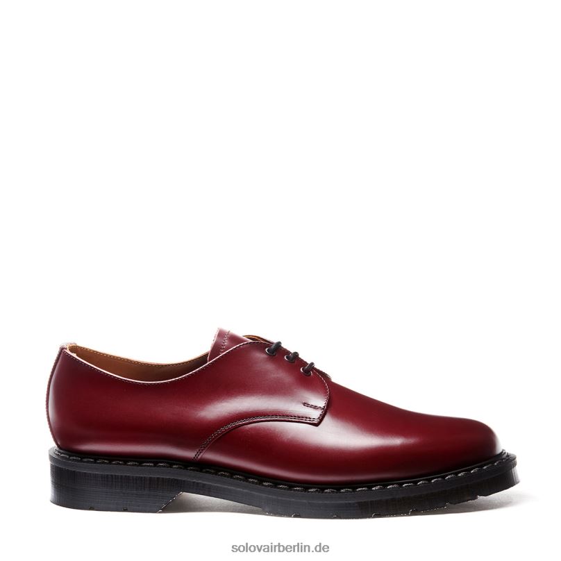 Männer Solovair Kirschroter Hochglänzender Gibson-schuh 0284f199