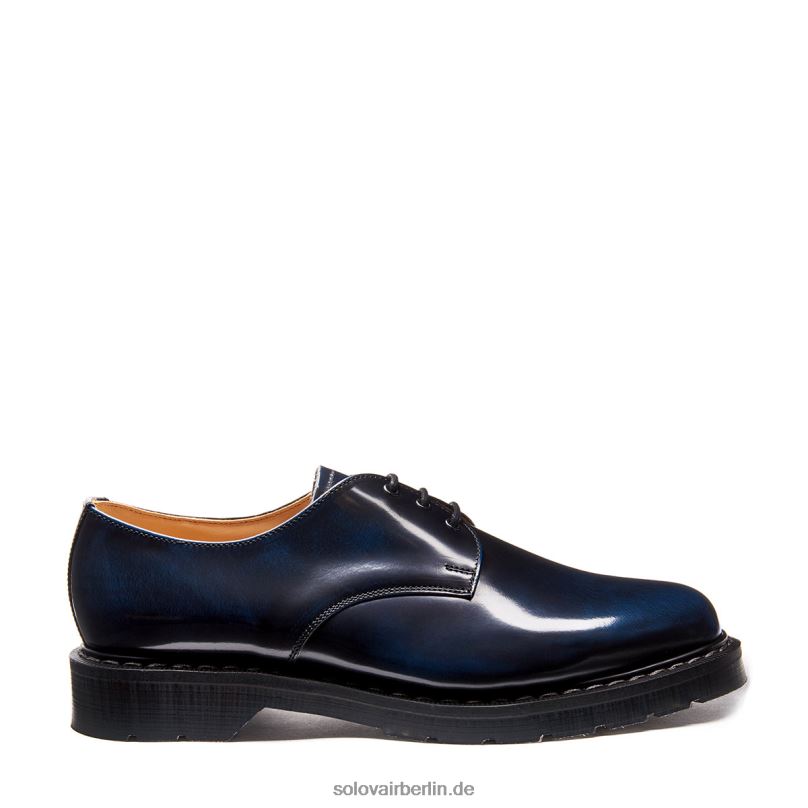 Männer Solovair Marineblauer Gibson-schuh Mit 3 ösen Zum Abreiben 0284f178