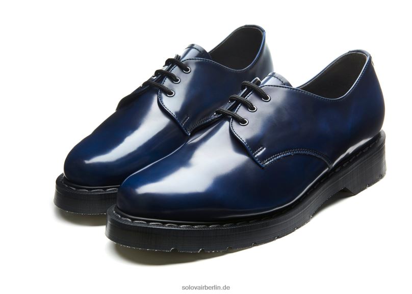 Männer Solovair Marineblauer Veganer Gibson-schuh Zum Abreiben 0284f189