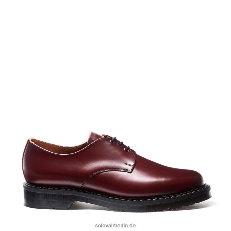 Männer Solovair Oxblood Hi-shine Gibson Schuh 0284f180