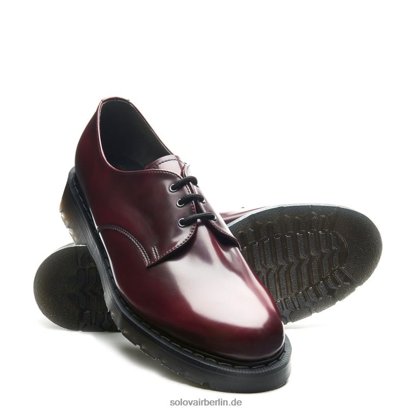 Männer Solovair Kirschroter Veganer Gibson-schuh Zum Abreiben 0284f190