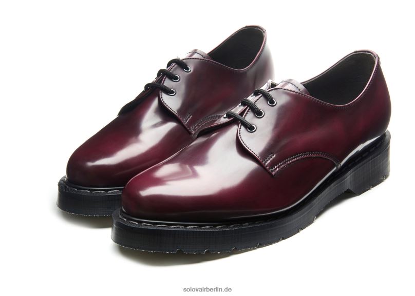 Männer Solovair Kirschroter Veganer Gibson-schuh Zum Abreiben 0284f190