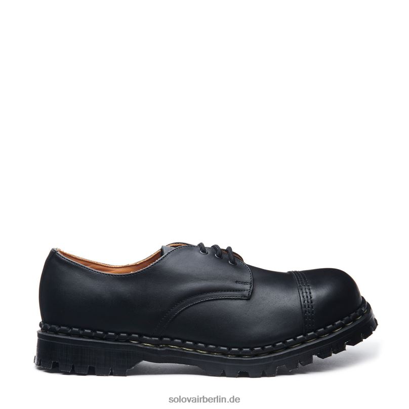 Männer Solovair Schwarzer Gibson-schuh Mit Stahlkappe 0284f193