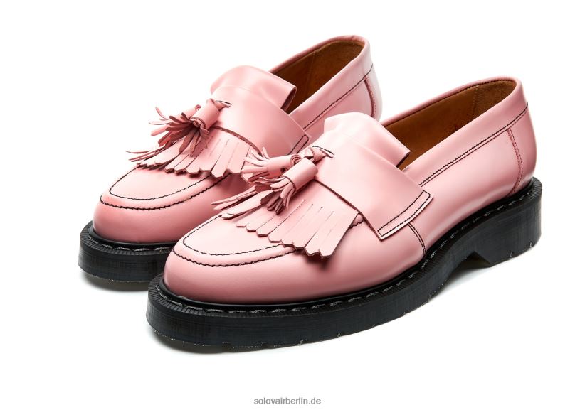 Männer Solovair Blush Pink Hi-shine Tassel-loafer 0284f212