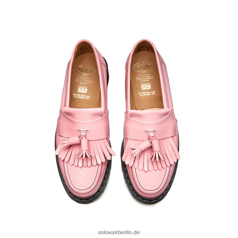 Männer Solovair Blush Pink Hi-shine Tassel-loafer 0284f212