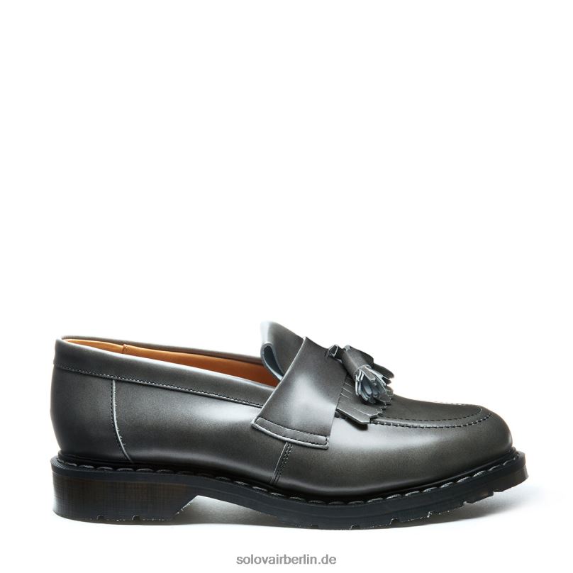 Männer Solovair Loafer In Mondgrau Mit Hochglänzenden Quasten 0284f211