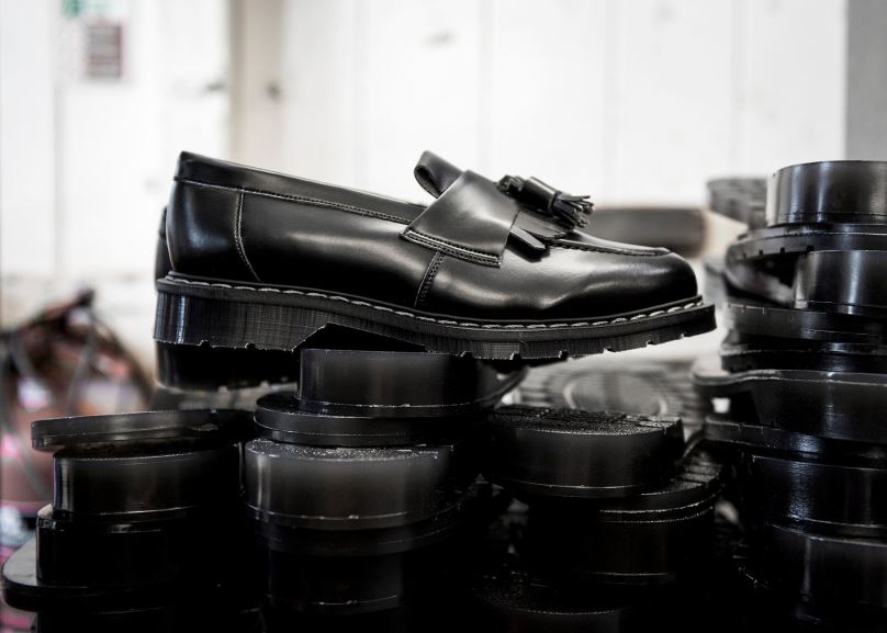 Männer Solovair Schwarzer Veganer Hi-shine Quasten-loafer 0284f204