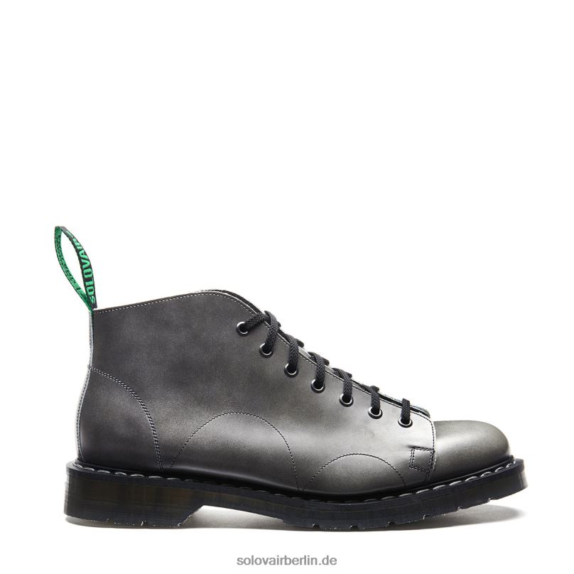 Männer Solovair Affenstiefel Mit 7 ösen In Mondgrau Hi Shine 0284f154