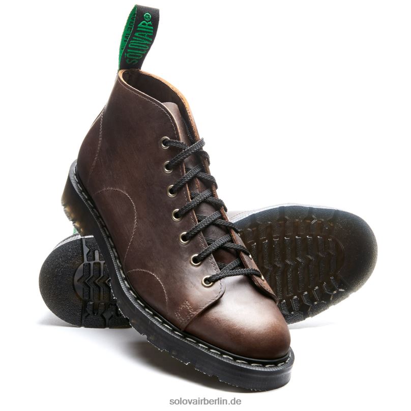 Männer Solovair Gaucho Crazy Horse Monkey Stiefel 0284f143