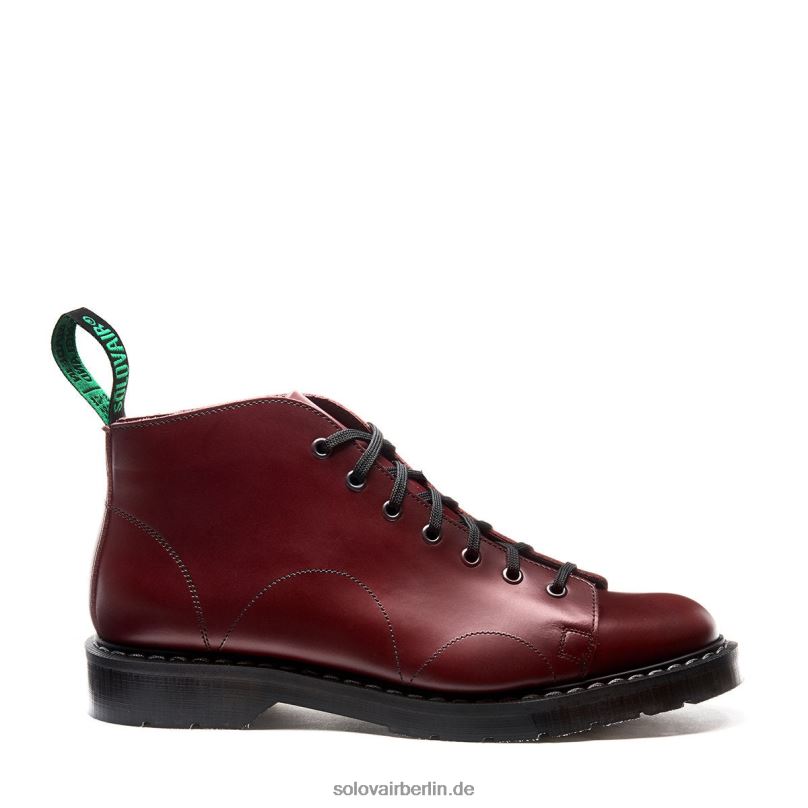 Männer Solovair Oxblood Hi-shine Affenstiefel 0284f149