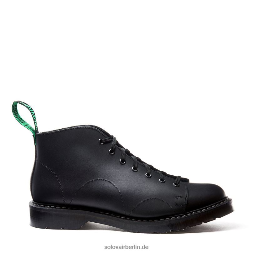 Männer Solovair Schwarzer Fettiger Affenstiefel 0284f148