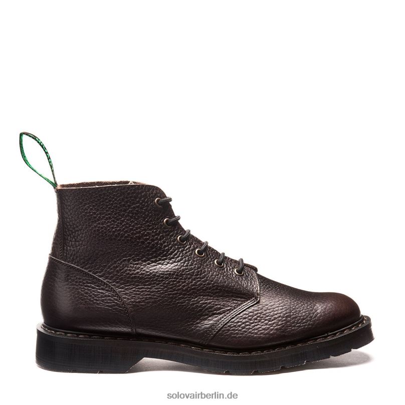 Männer Solovair Dunkelbrauner Astronautenstiefel Mit 6 ösen 0284f14