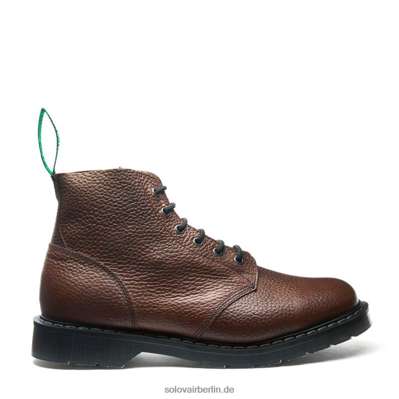 Männer Solovair Gaucho Brauner Astronautenstiefel Mit 6 ösen 0284f18