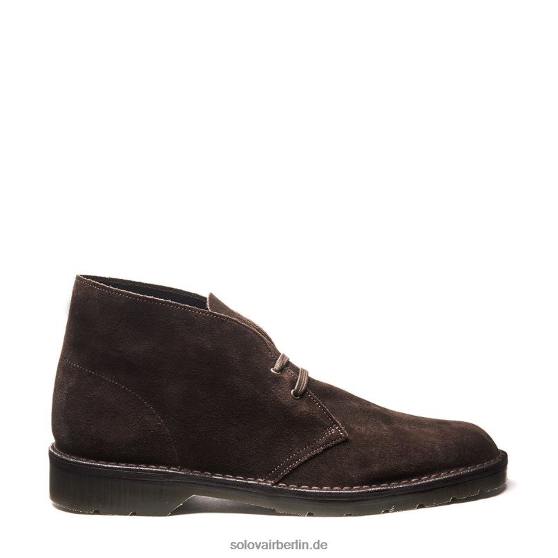Männer Solovair Chukka-stiefel Aus Braunem Wildleder 0284f30