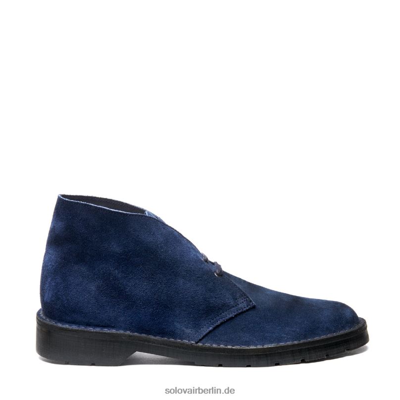 Männer Solovair Chukka-stiefel Aus Marineblauem Wildleder 0284f27