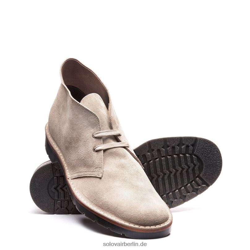 Männer Solovair Chukka-stiefel Aus Sandfarbenem Wildleder 0284f31