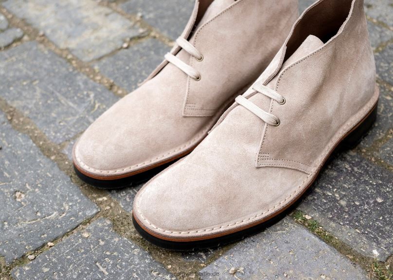 Männer Solovair Chukka-stiefel Aus Sandfarbenem Wildleder 0284f31