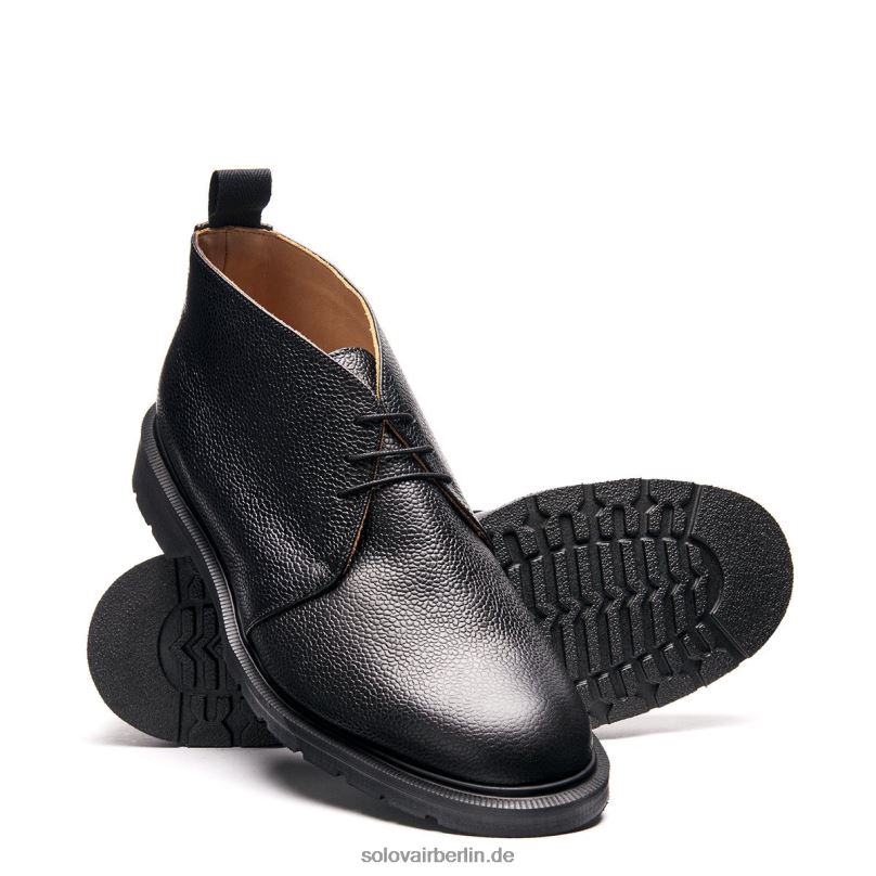 Männer Solovair Chukka-stiefel Mit Schwarzer Körnung 0284f29