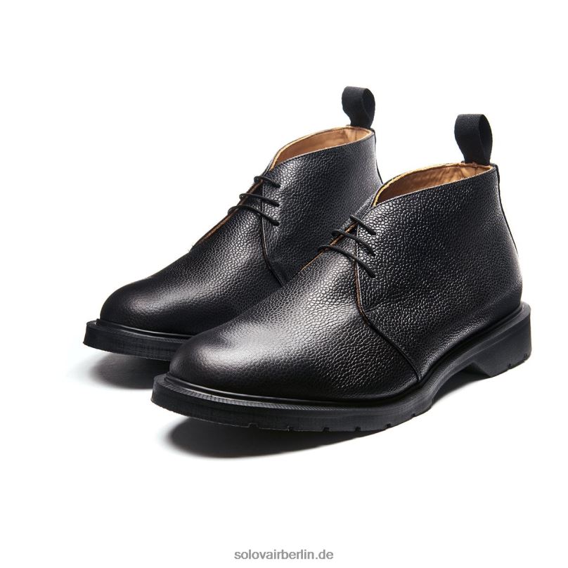 Männer Solovair Chukka-stiefel Mit Schwarzer Körnung 0284f29