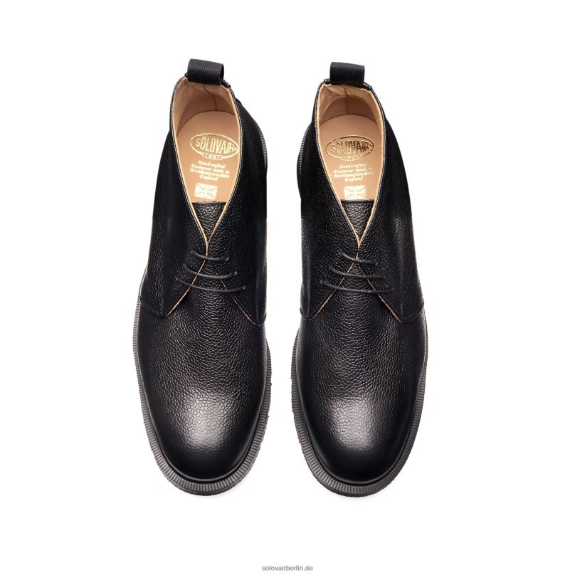 Männer Solovair Chukka-stiefel Mit Schwarzer Körnung 0284f29