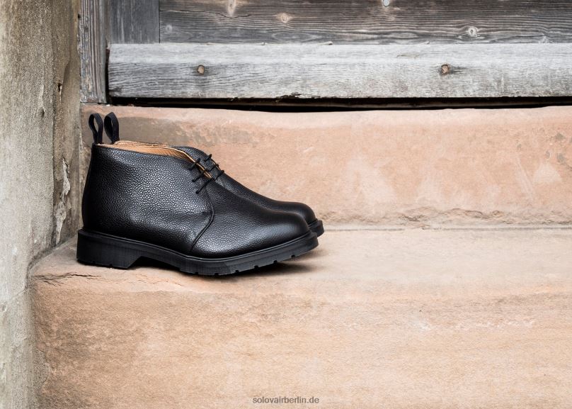 Männer Solovair Chukka-stiefel Mit Schwarzer Körnung 0284f29