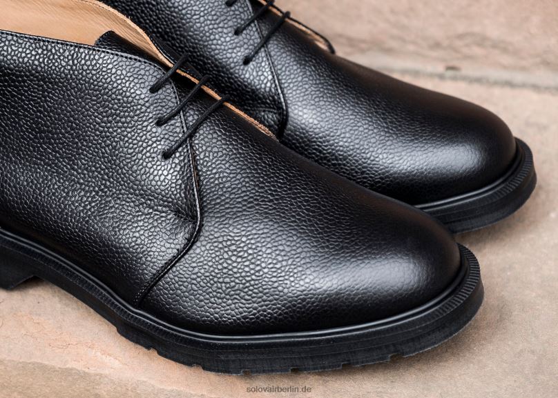 Männer Solovair Chukka-stiefel Mit Schwarzer Körnung 0284f29