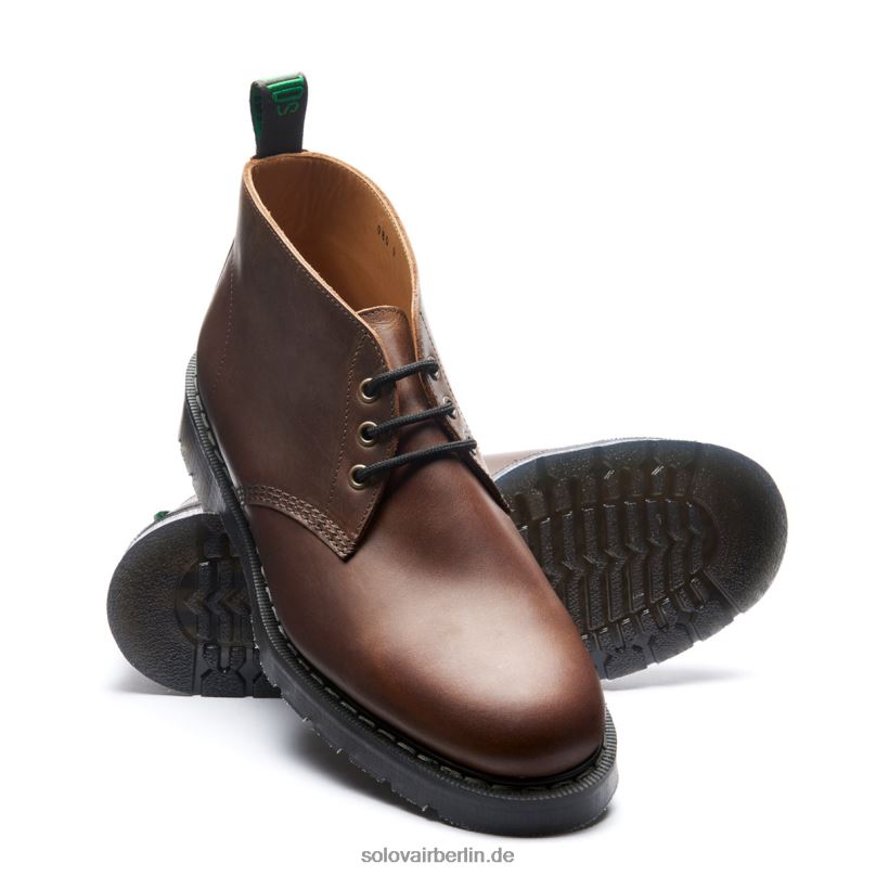 Männer Solovair Gaucho Crazy Horse Chukka-stiefel Mit 3 ösen 0284f37