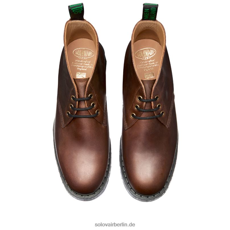 Männer Solovair Gaucho Crazy Horse Chukka-stiefel Mit 3 ösen 0284f37