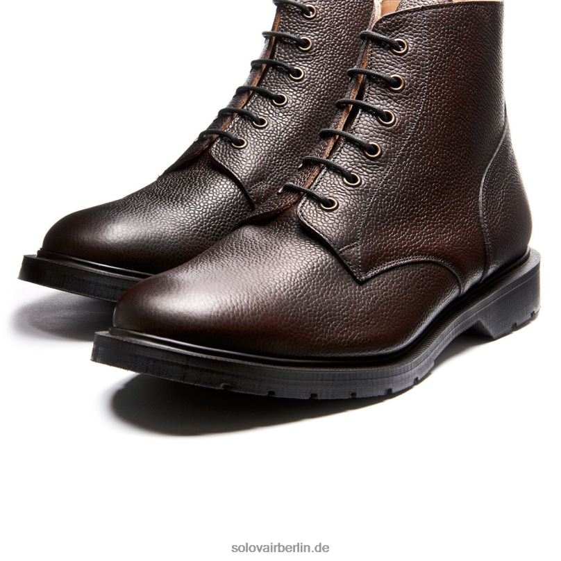 Männer Solovair 6-loch-derby-stiefel Mit Walnussmaserung 0284f91