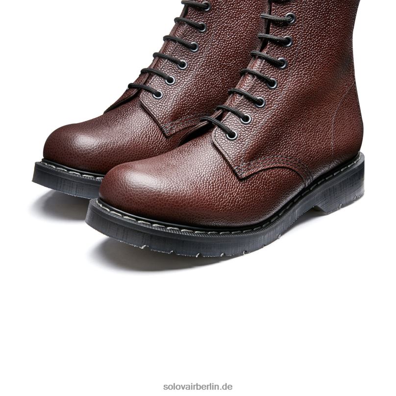 Männer Solovair Chili Grain 8-loch-derby-stiefel 0284f108