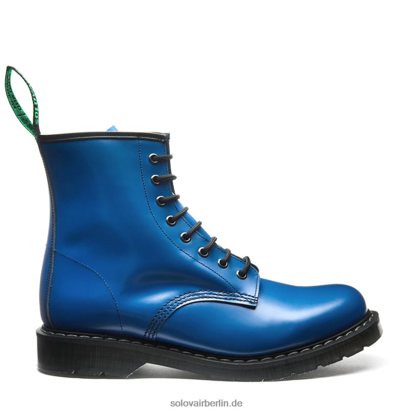 Männer Solovair Electric Blue 8-loch-derby-stiefel 0284f109