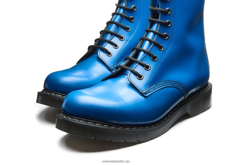 Männer Solovair Electric Blue 8-loch-derby-stiefel 0284f109