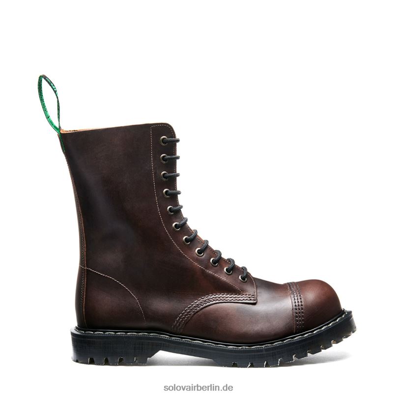 Männer Solovair Gaucho Crazy Horse 11-loch-derby-stiefel Mit Stahlkappe 0284f67