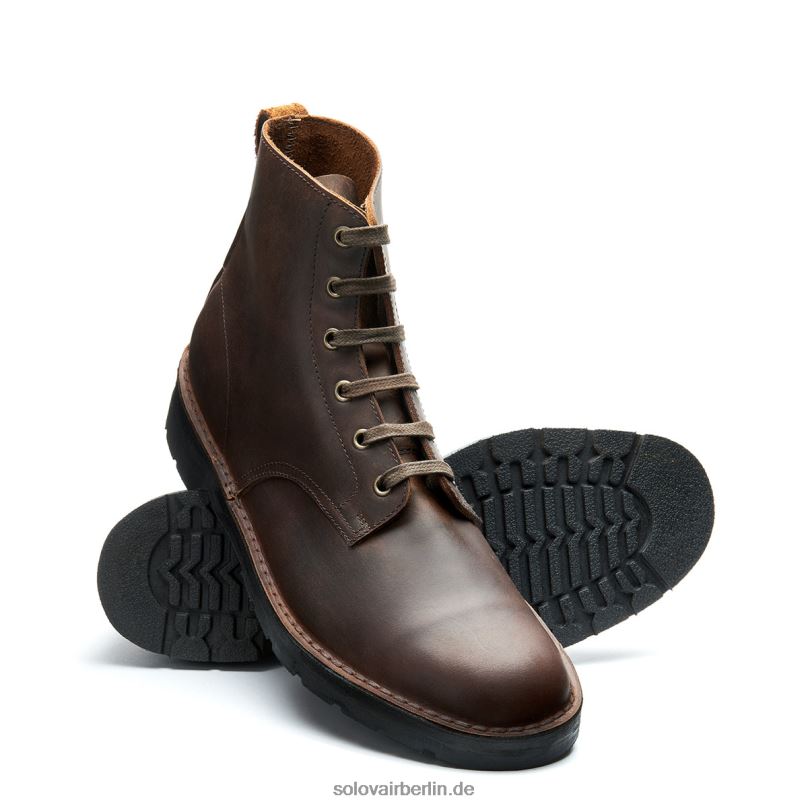 Männer Solovair Gaucho Crazy Horse Derby-stiefel Mit 6 ösen 0284f87