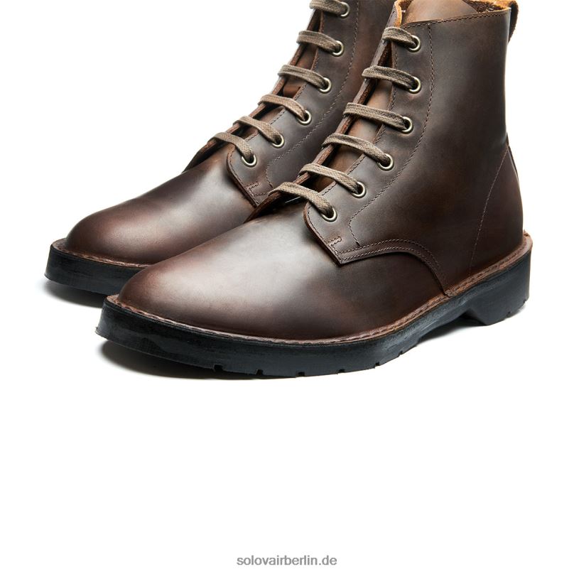 Männer Solovair Gaucho Crazy Horse Derby-stiefel Mit 6 ösen 0284f87