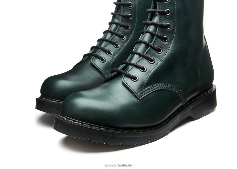 Männer Solovair Grüner Gaucho 8-loch-derby-stiefel 0284f107