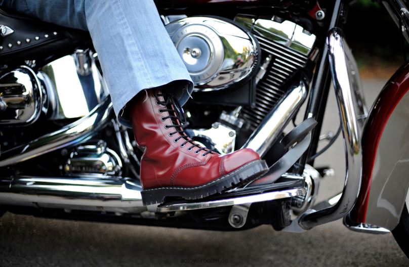 Männer Solovair Kirschroter 11-loch-derby-stiefel Mit Stahlkappe 0284f70