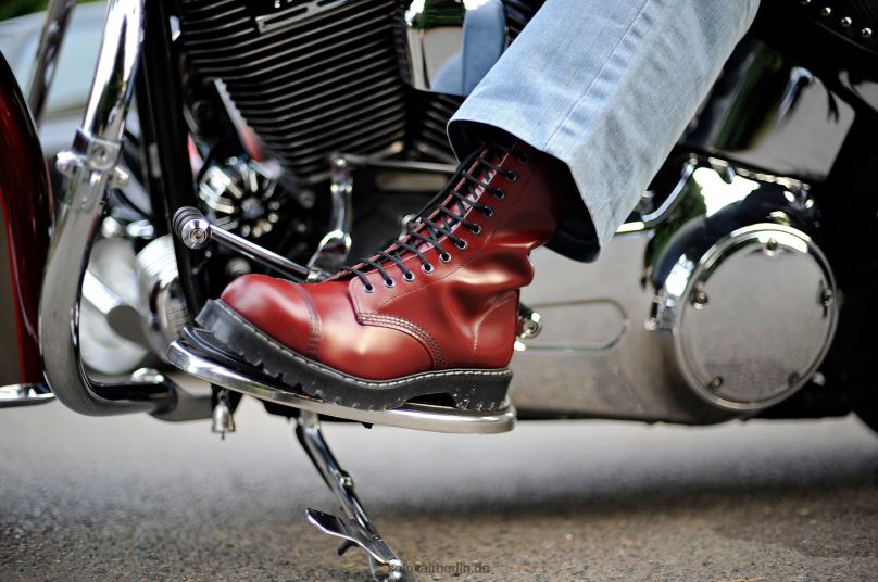 Männer Solovair Kirschroter 11-loch-derby-stiefel Mit Stahlkappe 0284f70